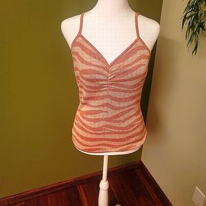 Anthropologie Striped Shimmer Camisole Size Small